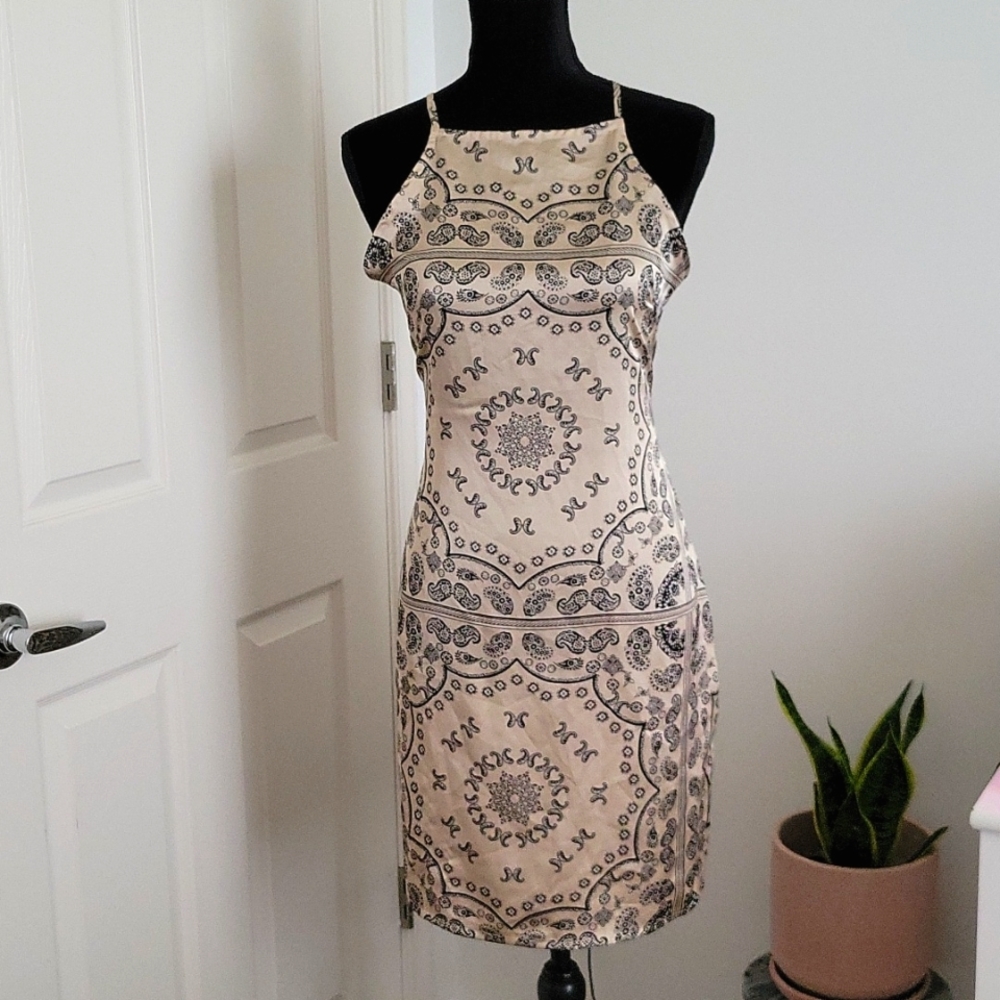 Paisley Print Bodycon Dress